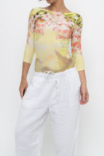 Load image into Gallery viewer, Vintage x Made in Brazil x Yellow Patterned Fitted Bodysuit (XS)