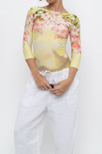 Load image into Gallery viewer, Vintage x Made in Brazil x Yellow Patterned Fitted Bodysuit (XS)