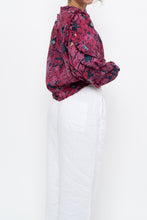 Load image into Gallery viewer, ULLA JOHNSON x Pink Patterned Long Sleeve Cotton-blend Blouse (XS, S)