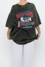 Load image into Gallery viewer, Vintage x Made in USA x HARLEY DAVIDSON Green Acid-Wash Tee (S-XL)