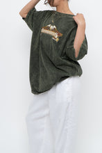 Load image into Gallery viewer, Vintage x Made in USA x HARLEY DAVIDSON Green Acid-Wash Tee (S-XL)