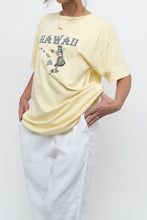 Load image into Gallery viewer, Vintage x Hawaii Butter Yellow Hula Tee (XS-M)