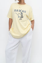 Load image into Gallery viewer, Vintage x Hawaii Butter Yellow Hula Tee (XS-M)