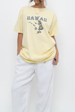 Load image into Gallery viewer, Vintage x Hawaii Butter Yellow Hula Tee (XS-M)
