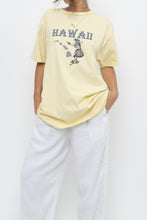 Load image into Gallery viewer, Vintage x Hawaii Butter Yellow Hula Tee (XS-M)