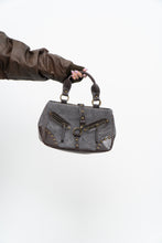Load image into Gallery viewer, Vintage x Grey, Brown Faux Leather Purse