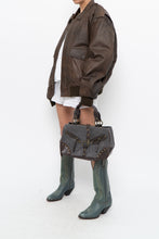 Load image into Gallery viewer, Vintage x Grey, Brown Faux Leather Purse
