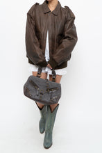 Load image into Gallery viewer, Vintage x Grey, Brown Faux Leather Purse