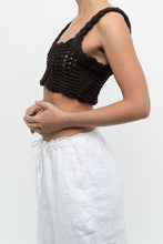 Load image into Gallery viewer, ZARA x Chunky Brown Knit Bra Top (XS, S)