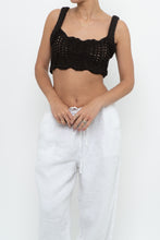 Load image into Gallery viewer, ZARA x Chunky Brown Knit Bra Top (XS, S)