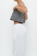Load image into Gallery viewer, WILFRED x Black Gingham Strapless Crop (XS)