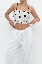 Load image into Gallery viewer, Modern x Cinched Polka Dot Cropped Tank (XS-M)