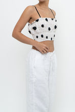 Load image into Gallery viewer, Modern x Cinched Polka Dot Cropped Tank (XS-M)