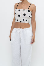 Load image into Gallery viewer, Modern x Cinched Polka Dot Cropped Tank (XS-M)