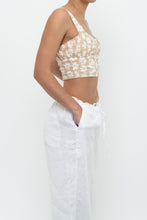 Load image into Gallery viewer, PRINCESS POLLY x Beige, White Floral Bra Top (XS)