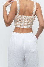 Load image into Gallery viewer, PRINCESS POLLY x Beige, White Floral Bra Top (XS)