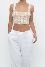 Load image into Gallery viewer, PRINCESS POLLY x Beige, White Floral Bra Top (XS)