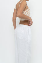 Load image into Gallery viewer, PRINCESS POLLY x Beige, White Floral Bra Top (XS)
