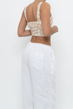 Load image into Gallery viewer, PRINCESS POLLY x Beige, White Floral Bra Top (XS)