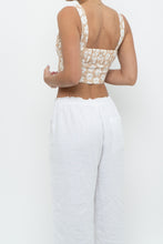 Load image into Gallery viewer, PRINCESS POLLY x Beige, White Floral Bra Top (XS)