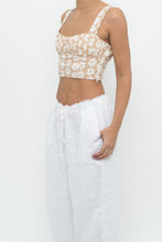 Load image into Gallery viewer, PRINCESS POLLY x Beige, White Floral Bra Top (XS)