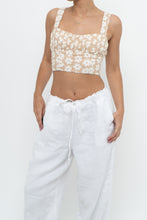 Load image into Gallery viewer, PRINCESS POLLY x Beige, White Floral Bra Top (XS)