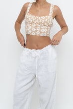 Load image into Gallery viewer, PRINCESS POLLY x Beige, White Floral Bra Top (XS)