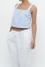Load image into Gallery viewer, KUWALLA MONTREAL x Blue Striped Cotton-Blend Cropped Tank (XS, S)