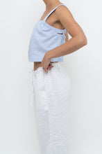 Load image into Gallery viewer, KUWALLA MONTREAL x Blue Striped Cotton-Blend Cropped Tank (XS, S)