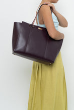 Load image into Gallery viewer, KATE SPADE x Plum Leather Oversized Purse