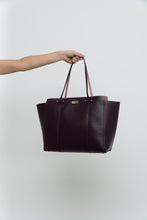 Load image into Gallery viewer, KATE SPADE x Plum Leather Oversized Purse