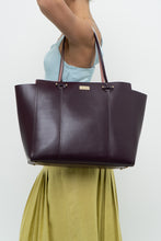 Load image into Gallery viewer, KATE SPADE x Plum Leather Oversized Purse