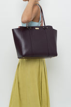 Load image into Gallery viewer, KATE SPADE x Plum Leather Oversized Purse