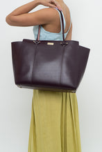 Load image into Gallery viewer, KATE SPADE x Plum Leather Oversized Purse