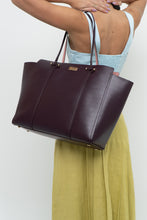 Load image into Gallery viewer, KATE SPADE x Plum Leather Oversized Purse