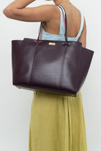 Load image into Gallery viewer, KATE SPADE x Plum Leather Oversized Purse