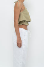 Load image into Gallery viewer, Modern x Sage Cotton Cinched Crop Tank (XS, S)