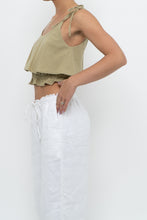 Load image into Gallery viewer, Modern x Sage Cotton Cinched Crop Tank (XS, S)