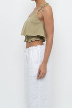 Load image into Gallery viewer, Modern x Sage Cotton Cinched Crop Tank (XS, S)