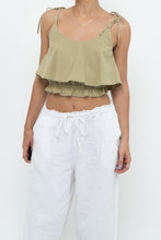 Load image into Gallery viewer, Modern x Sage Cotton Cinched Crop Tank (XS, S)