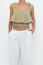 Load image into Gallery viewer, Modern x Sage Cotton Cinched Crop Tank (XS, S)