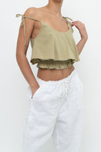 Load image into Gallery viewer, Modern x Sage Cotton Cinched Crop Tank (XS, S)