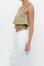 Load image into Gallery viewer, Modern x Sage Cotton Cinched Crop Tank (XS, S)