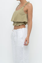Load image into Gallery viewer, Modern x Sage Cotton Cinched Crop Tank (XS, S)
