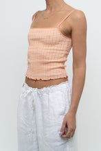 Load image into Gallery viewer, WILFRED x Orange Gingham Cropped Fitted Tank (XS)
