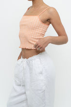 Load image into Gallery viewer, WILFRED x Orange Gingham Cropped Fitted Tank (XS)
