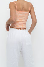Load image into Gallery viewer, WILFRED x Orange Gingham Cropped Fitted Tank (XS)