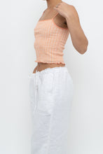 Load image into Gallery viewer, WILFRED x Orange Gingham Cropped Fitted Tank (XS)