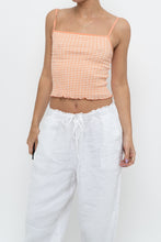 Load image into Gallery viewer, WILFRED x Orange Gingham Cropped Fitted Tank (XS)