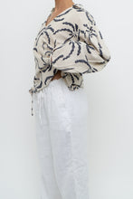 Load image into Gallery viewer, SIXXTA PALM x Palm Tree Patterned Linen Blouse (XS-L)